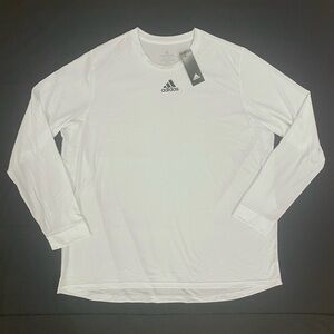 NWT ADIDAS Men’s Creator Regular Fit Long-Sleeve Tee Shirt EK0135 Size 2XL WHITE